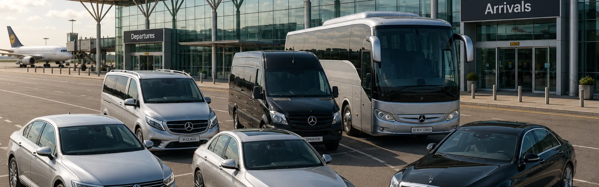 Airport transfers - fleet of airport cars and minibus